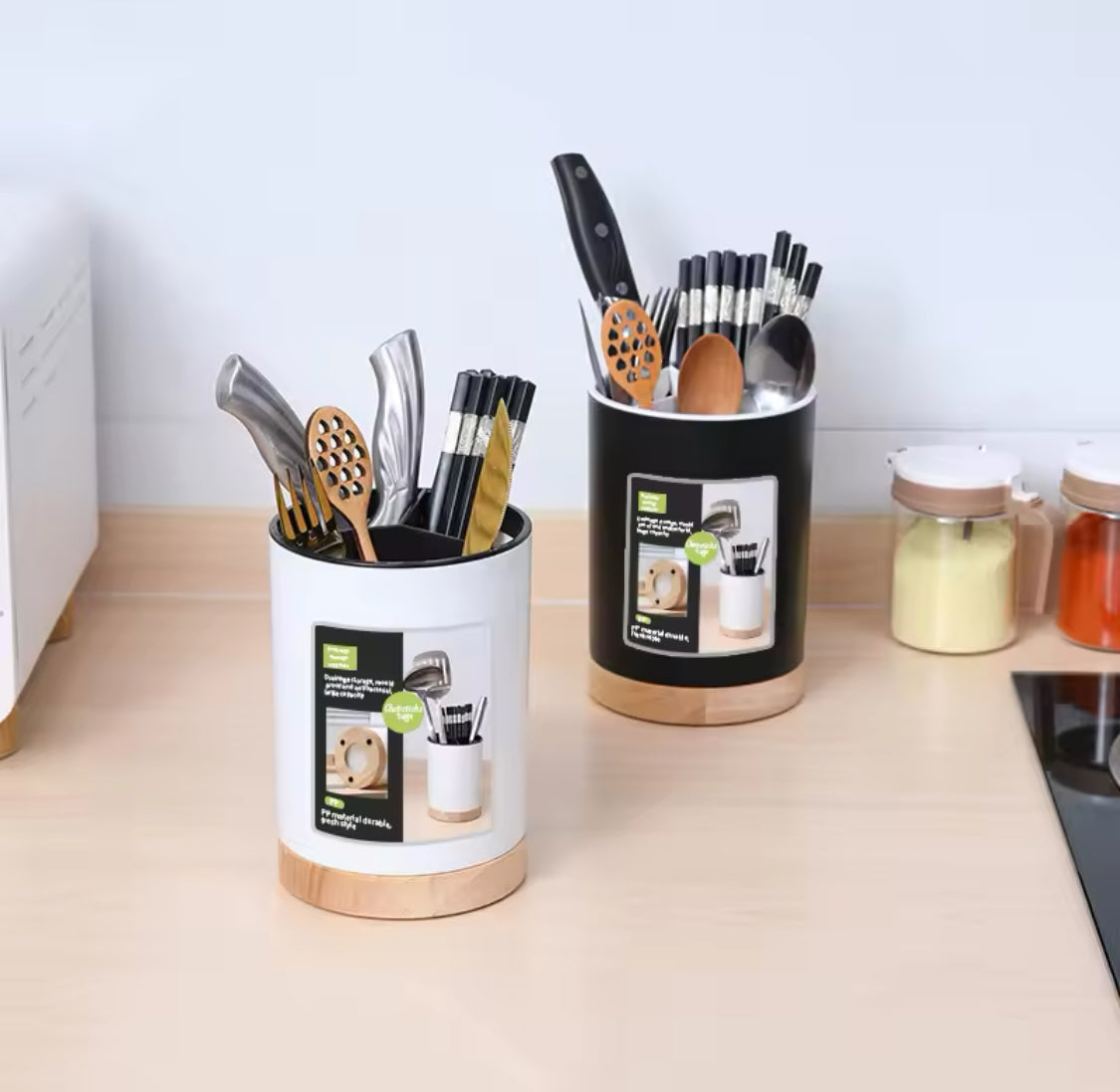 Nordic Removable Draining Chopstick Holder, Kitchen Utensil Bucket, Plastic Chopstick Spoon Storage Rack Nordic Removable Draining Chopstick Holder, Kitchen Utensil Bucket, Plastic Chopstick Spoon Storage Rack